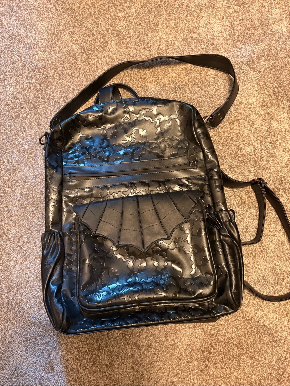 Black Batwing Accent Backpack - Dark Mother Co